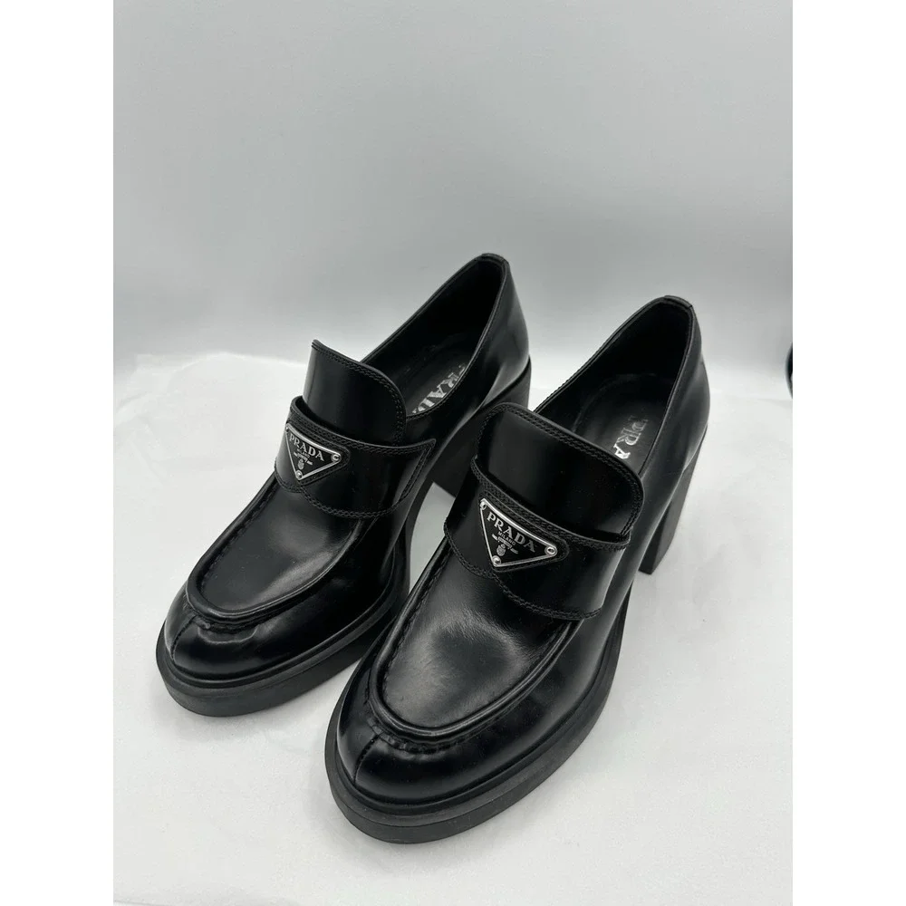 Prada spazzolato platform